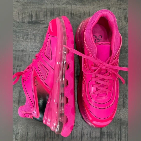 Bold Pink Men's Sneakers - Picture 7 of 7